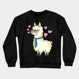 Alpaca Llama Farmer Farmer Funny Crewneck Sweatshirt